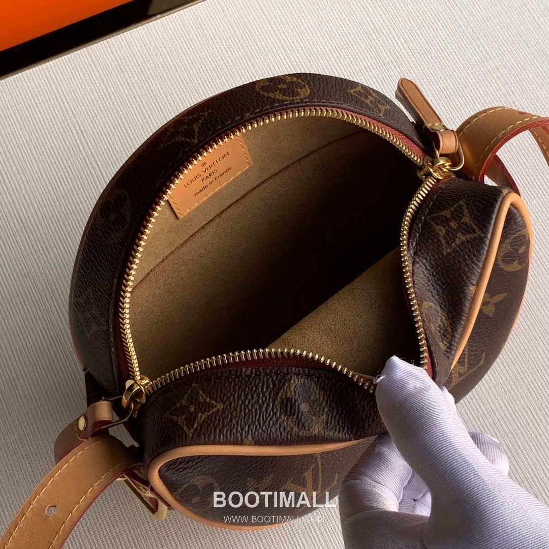 루이비통 부아뜨 샤포 수플 모노그램 캔버스 레더 스트랩 브라운 숄더백 Louis Vuitton Boite Chapeau Souple Monogram Canvas Leather Strap Brown Shoulder Bag M45647 22.5cm 8