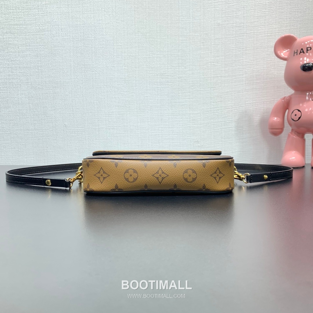 루이비통 월렛 온 체인 아이비 모노그램 리버스 캔버스 체인 브라운 숄더백 Louis Vuitton Wallet On Chain Ivy Monogram Reverse Canvas Chain Brown Shoulder Bag M26587 23.5cm 4