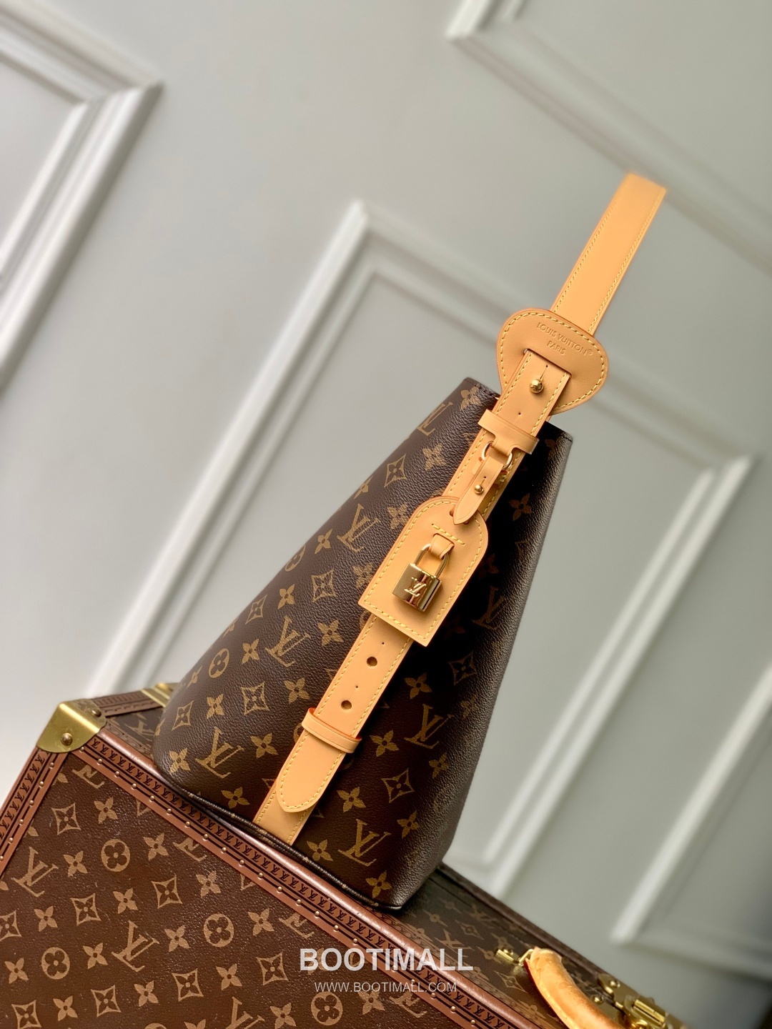 루이비통 올인 라지 모노그램 캔버스 레더 트리밍 버킷 브라운 토트백 Louis Vuitton All In Large Monogram Canvas Leather Trim Bucket Brown Tote Bag M12926 31cm 3