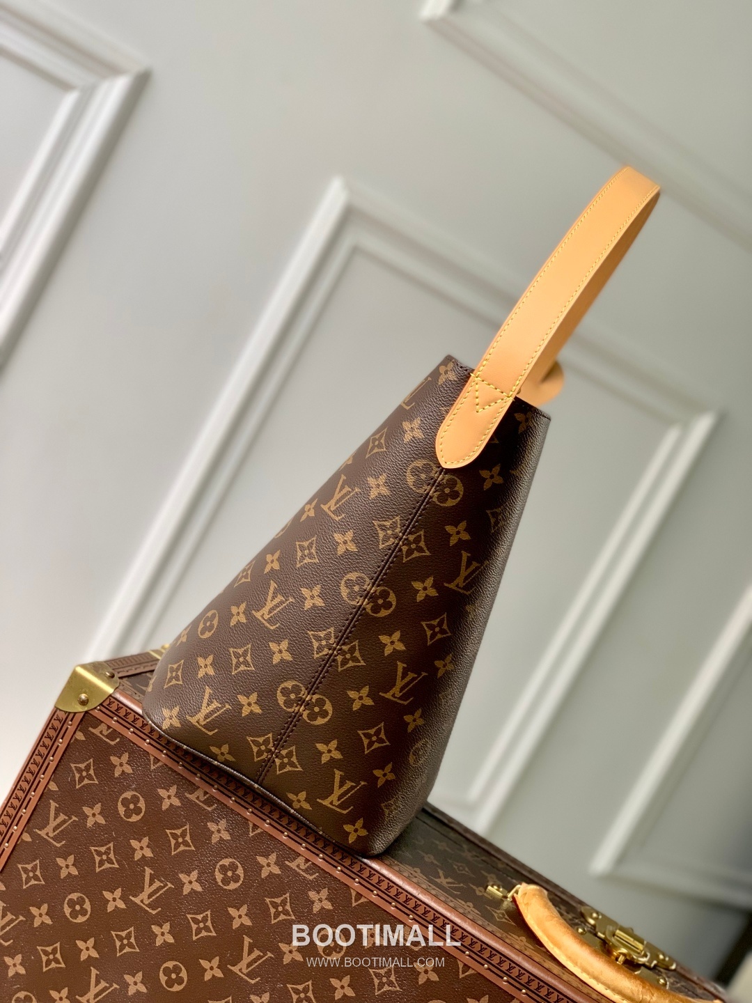 루이비통 올인 라지 모노그램 캔버스 레더 트리밍 버킷 브라운 토트백 Louis Vuitton All In Large Monogram Canvas Leather Trim Bucket Brown Tote Bag M12926 31cm 4