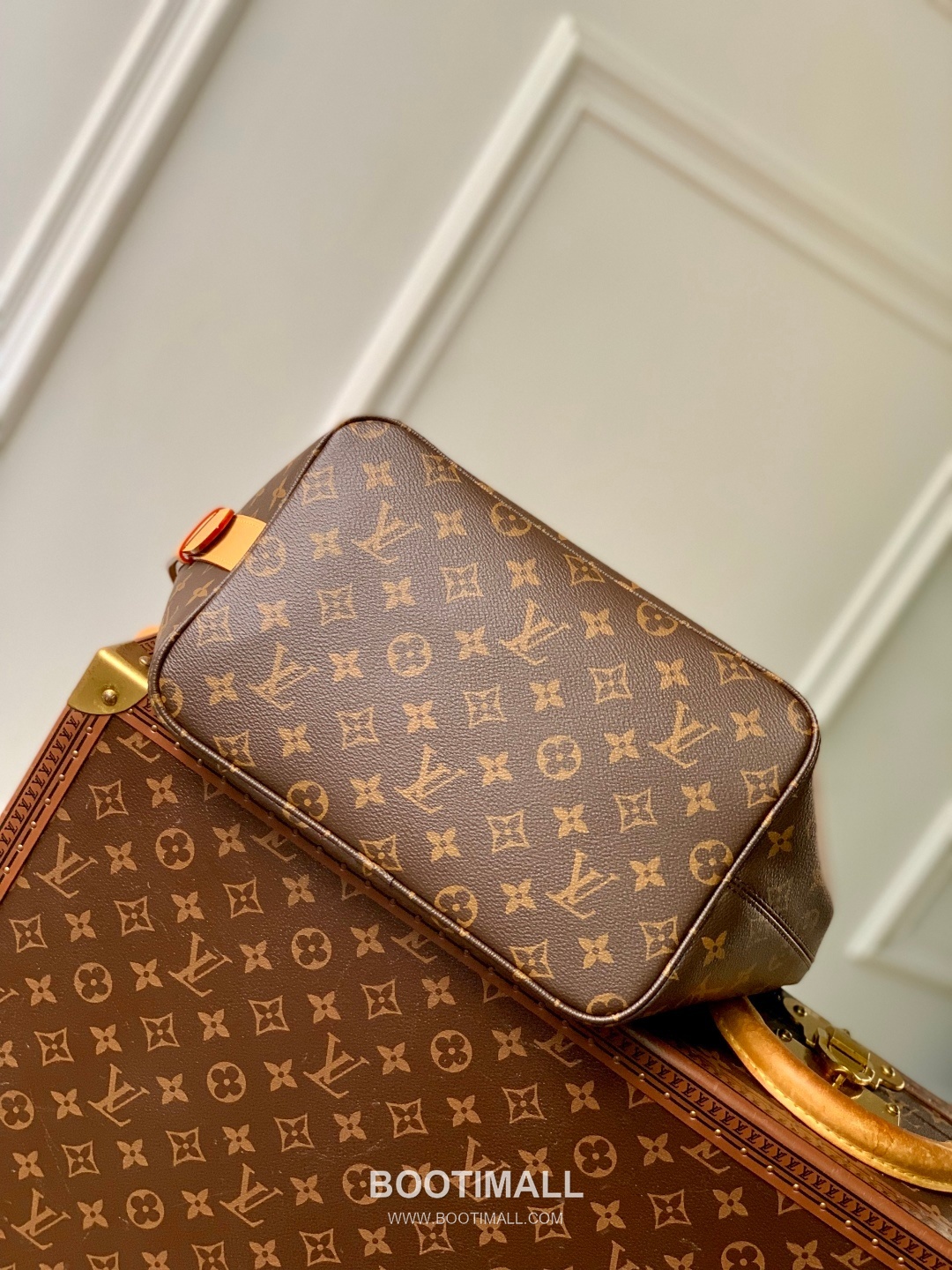 루이비통 올인 라지 모노그램 캔버스 레더 트리밍 버킷 브라운 토트백 Louis Vuitton All In Large Monogram Canvas Leather Trim Bucket Brown Tote Bag M12926 31cm 5