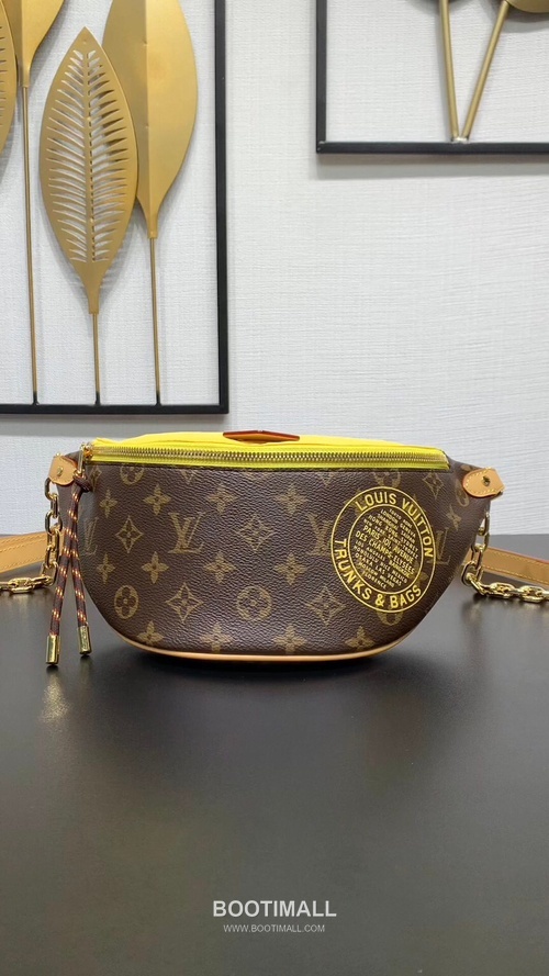 루이비통 범백 모노그램 캔버스 나일론 레더 트리밍 브라운 힙색 Louis Vuitton Bumbag Monogram Canvas Nylon Leather Trim Brown Belt Bag M27237 30cm 1