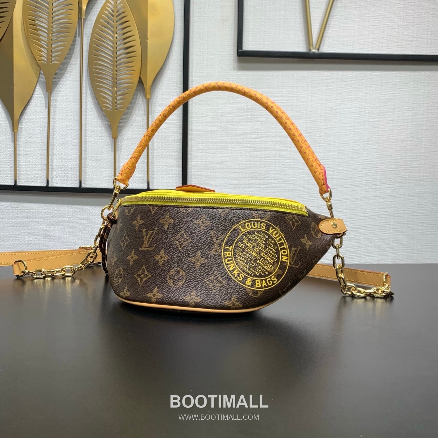 루이비통 범백 모노그램 캔버스 나일론 레더 트리밍 브라운 힙색 Louis Vuitton Bumbag Monogram Canvas Nylon Leather Trim Brown Belt Bag M27237 30cm 3