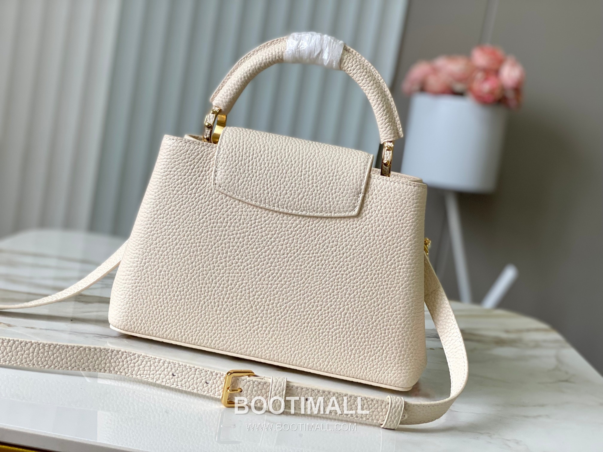 루이비통 카퓌신 모노그램 타우릴론 레더 더블체인 버건디 숄더백 Louis Vuitton Capucines Monogram Taurillon Leather Double Chain Burgundy Shoulder Bag M27308 27cm 3