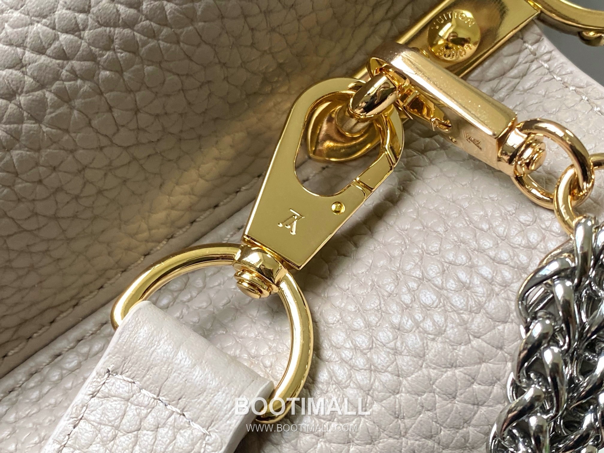 루이비통 카퓌신 모노그램 타우릴론 레더 더블체인 버건디 숄더백 Louis Vuitton Capucines Monogram Taurillon Leather Double Chain Burgundy Shoulder Bag M27308 27cm 6