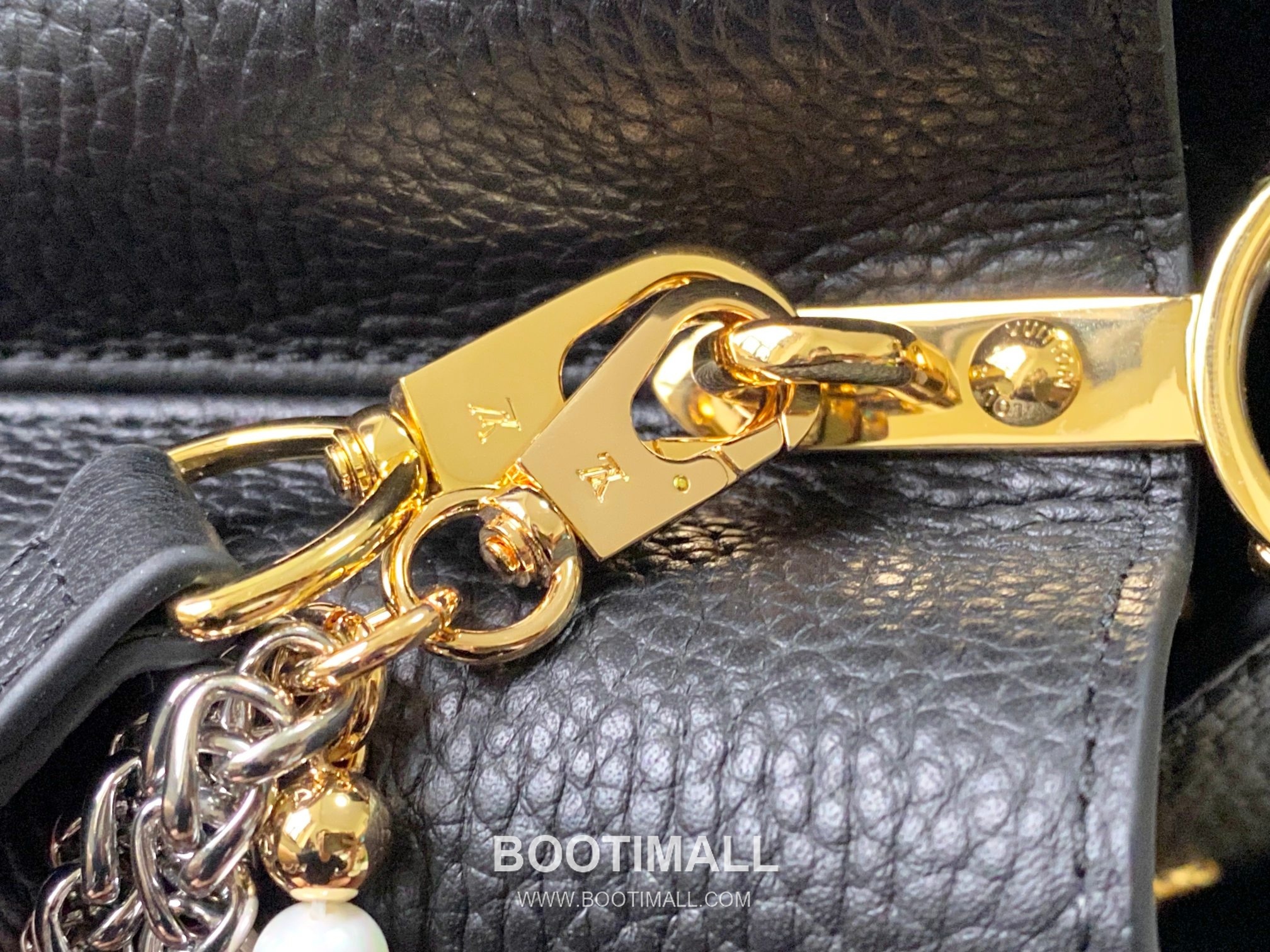 루이비통 카퓌신 모노그램 타우릴론 레더 더블체인 버건디 숄더백 Louis Vuitton Capucines Monogram Taurillon Leather Double Chain Burgundy Shoulder Bag M27308 27cm 6