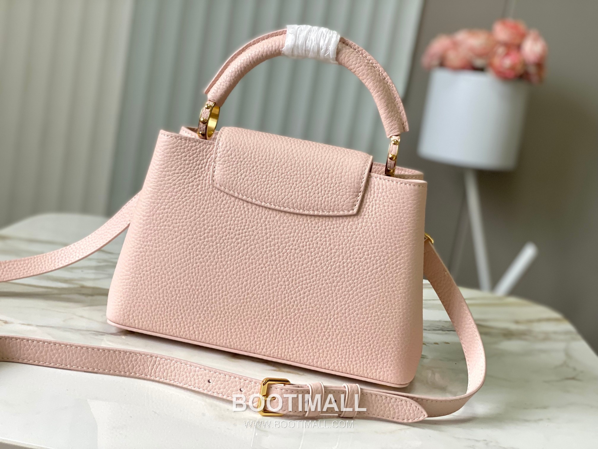 루이비통 카퓌신 모노그램 타우릴론 레더 더블체인 버건디 숄더백 Louis Vuitton Capucines Monogram Taurillon Leather Double Chain Burgundy Shoulder Bag M27309 27cm 3