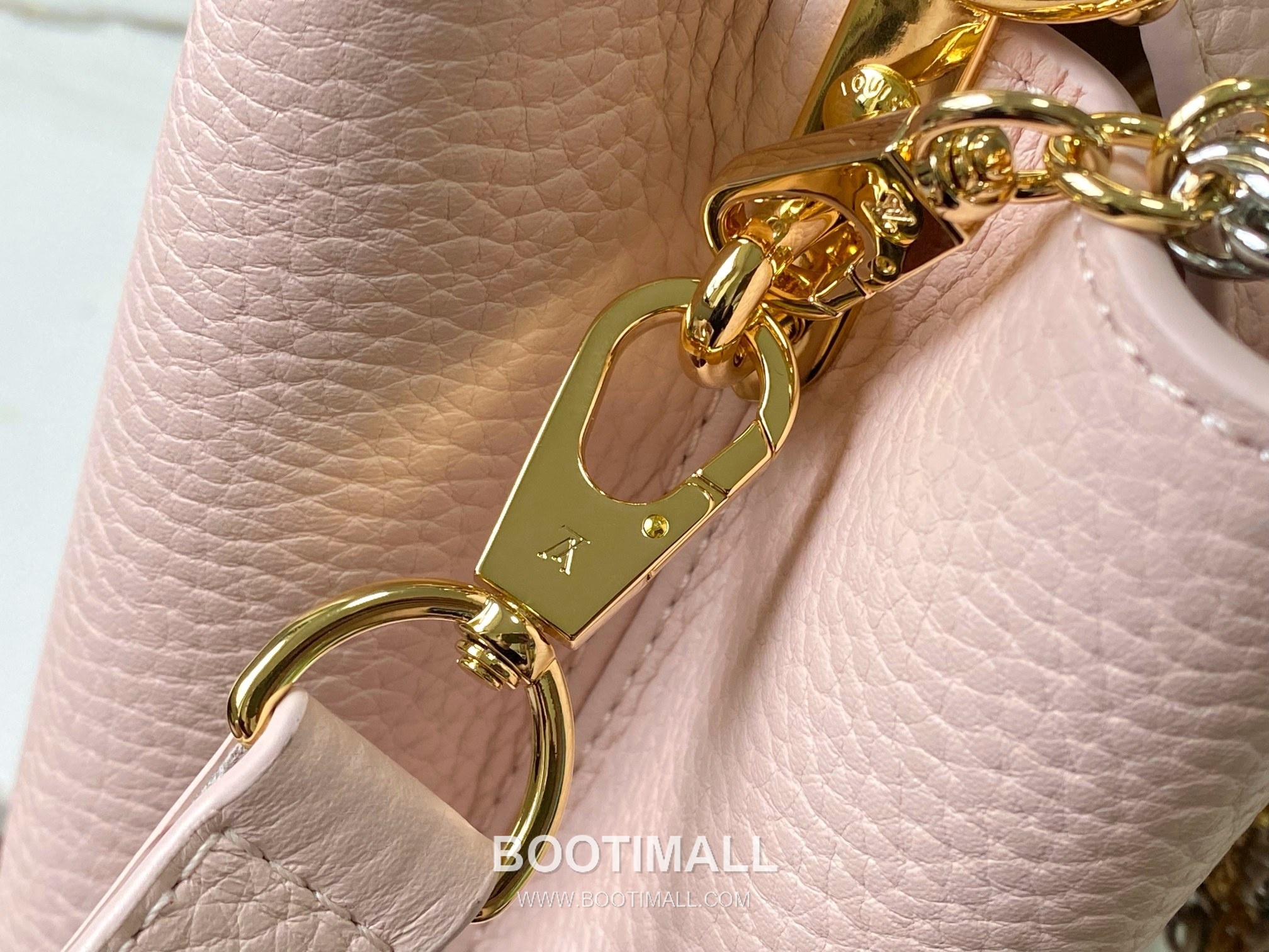 루이비통 카퓌신 모노그램 타우릴론 레더 더블체인 버건디 숄더백 Louis Vuitton Capucines Monogram Taurillon Leather Double Chain Burgundy Shoulder Bag M27309 27cm 7