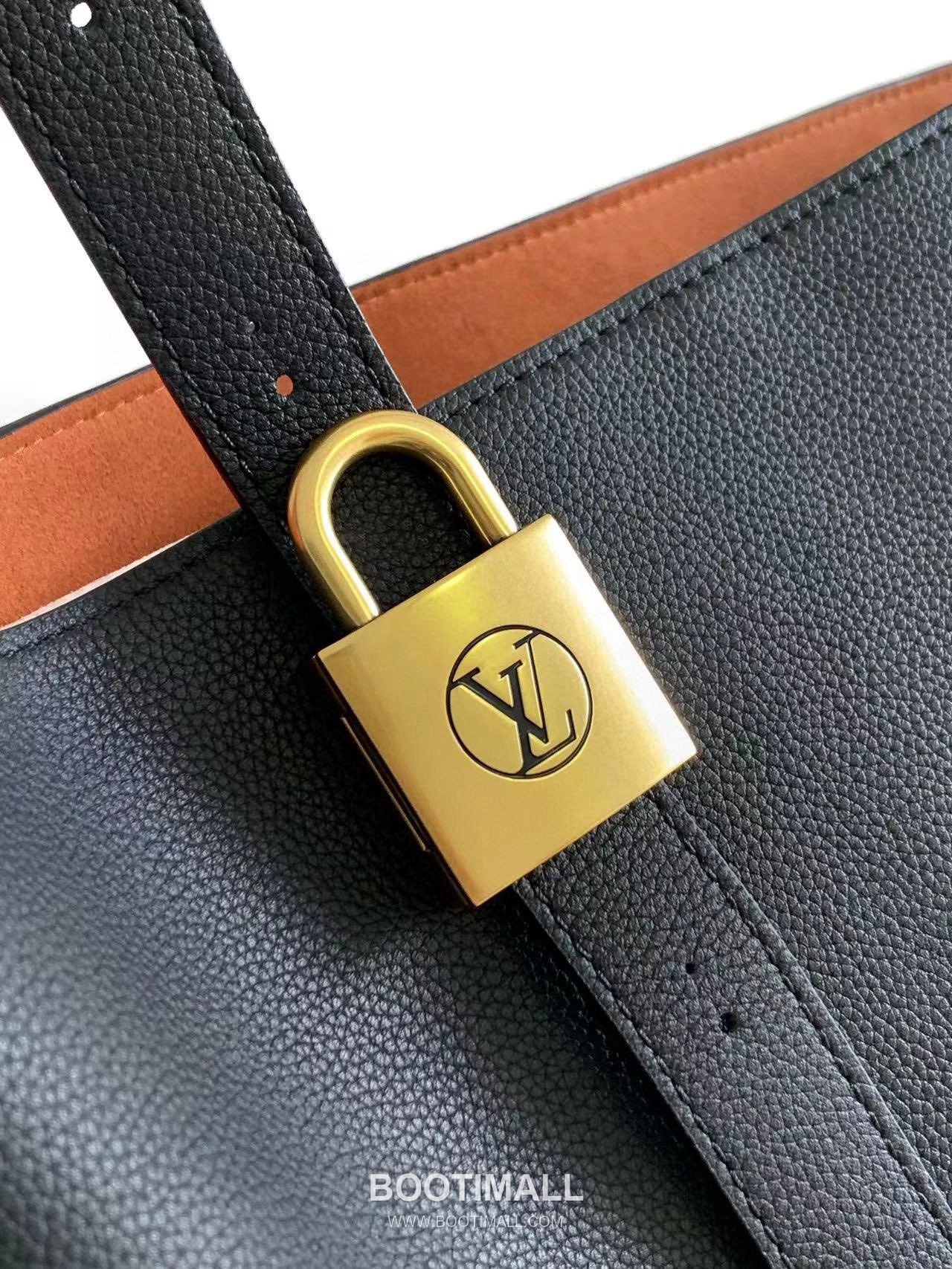 루이비통 로우키 카바스 미디엄 그레인 카우하이드 레더 락장식 블랙 토트백 Louis Vuitton Low Key Cabas Medium Grain Cowhide Leather Lock Detail Brown Tote Bag M25341 47cm 6