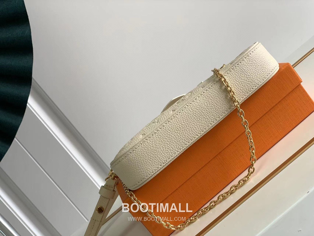 루이비통 이지 파우치 모노그램 레더 체인 D링 샌드 숄더백 D카키 Louis Vuitton Easy Pouch Monogram Leather Chain D-Ring Sand Shoulder Bag M80349 19cm 5