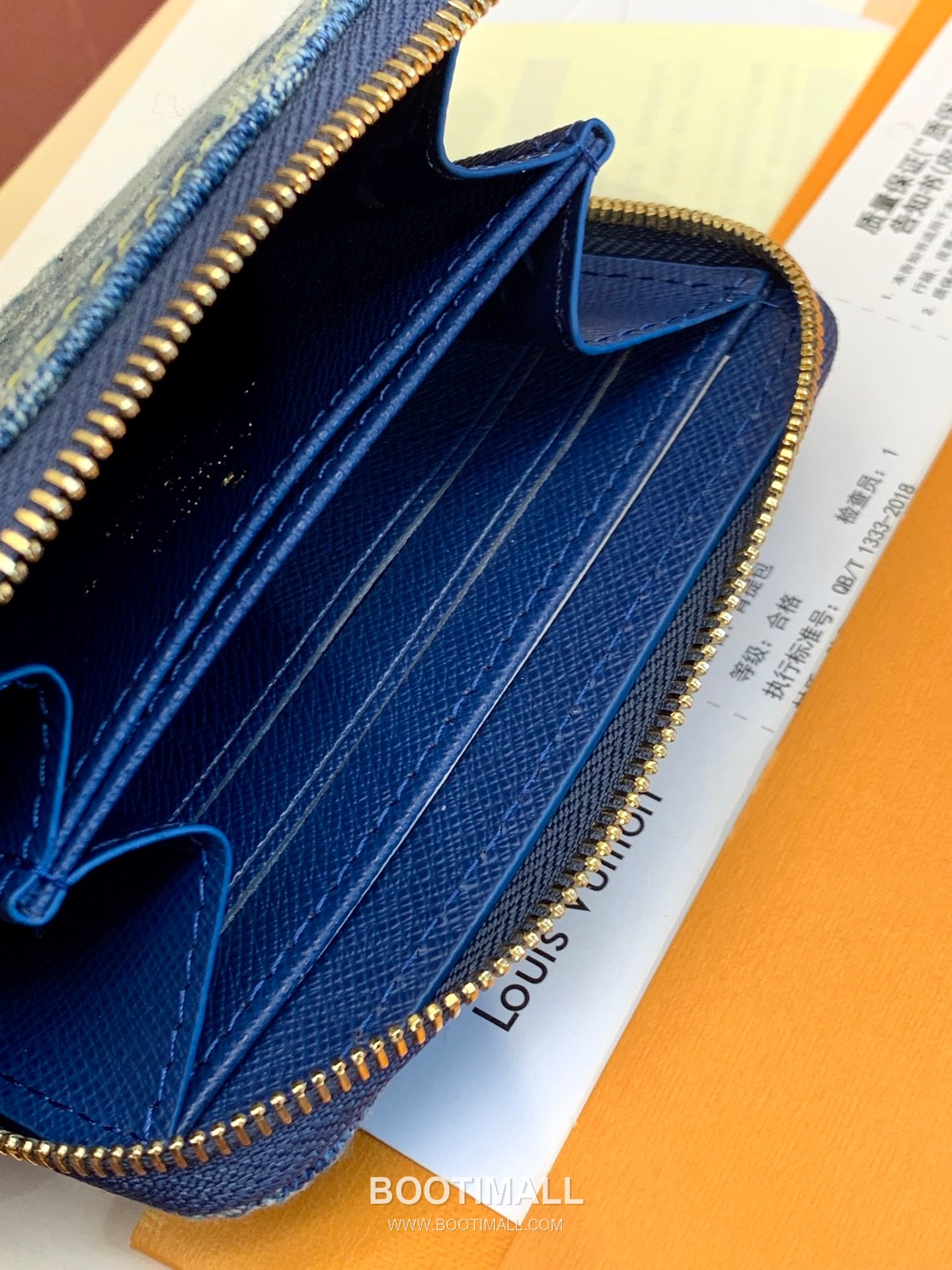 루이비통 지피 코인퍼스 모노그램 자카드 데님 레더 트리밍 블루 지갑 Louis Vuitton Zippy Coin Purse Monogram Jacquard Denim Leather Trim Blue Wallet M82957 11cm 5