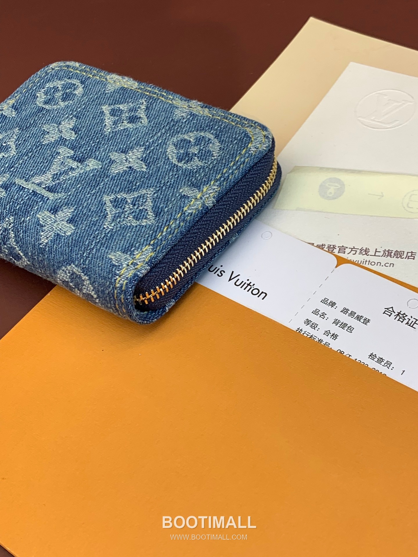 루이비통 지피 코인퍼스 모노그램 자카드 데님 레더 트리밍 블루 지갑 Louis Vuitton Zippy Coin Purse Monogram Jacquard Denim Leather Trim Blue Wallet M82957 11cm 7