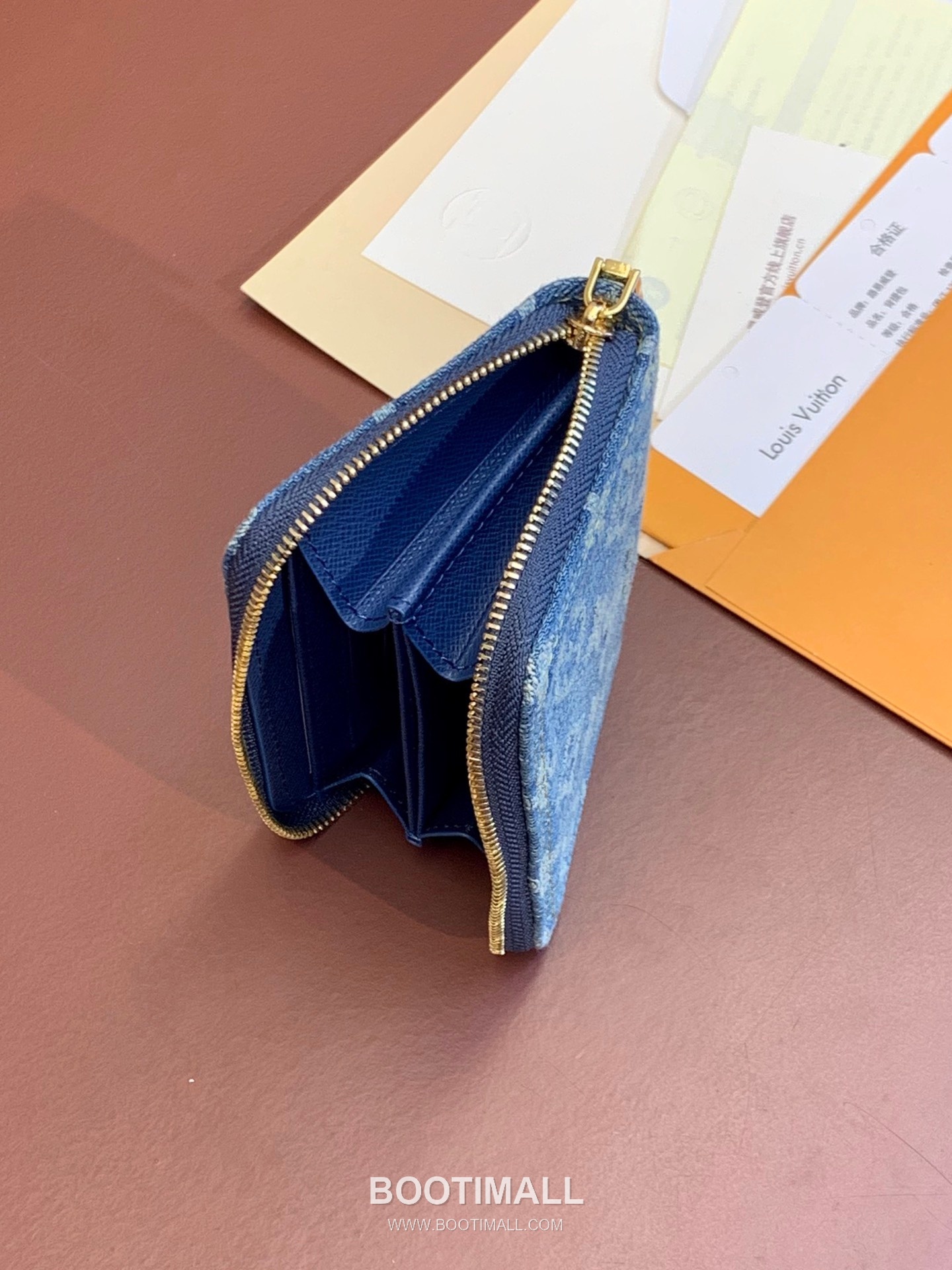 루이비통 지피 코인퍼스 모노그램 자카드 데님 레더 트리밍 블루 지갑 Louis Vuitton Zippy Coin Purse Monogram Jacquard Denim Leather Trim Blue Wallet M82957 11cm 8