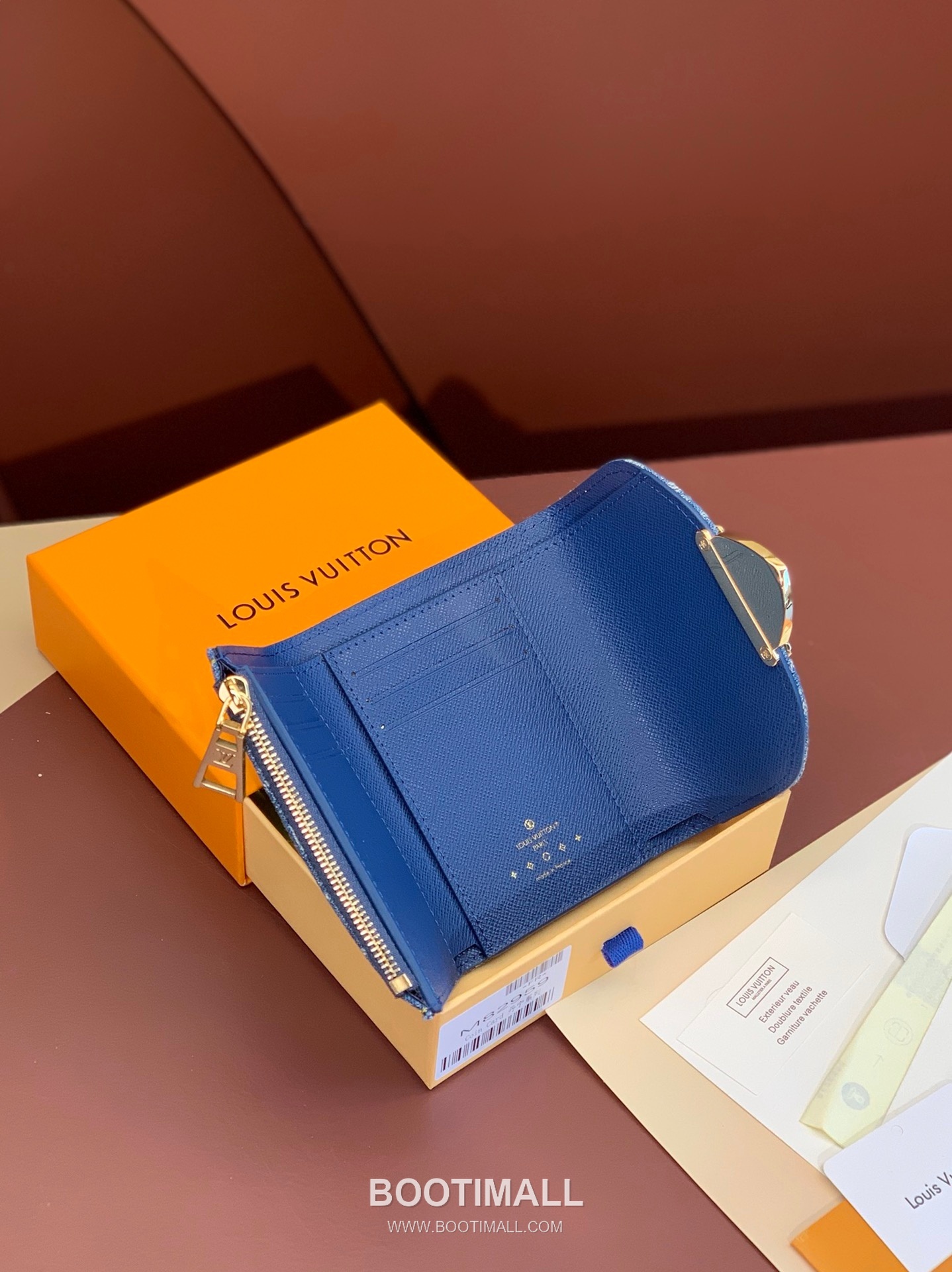 루이비통 빅토린 모노그램 자카드 데님 레더 트리밍 블루 지갑 Louis Vuitton Victorine Monogram Jacquard Denim Leather Trim Blue Wallet M82959 12cm 3