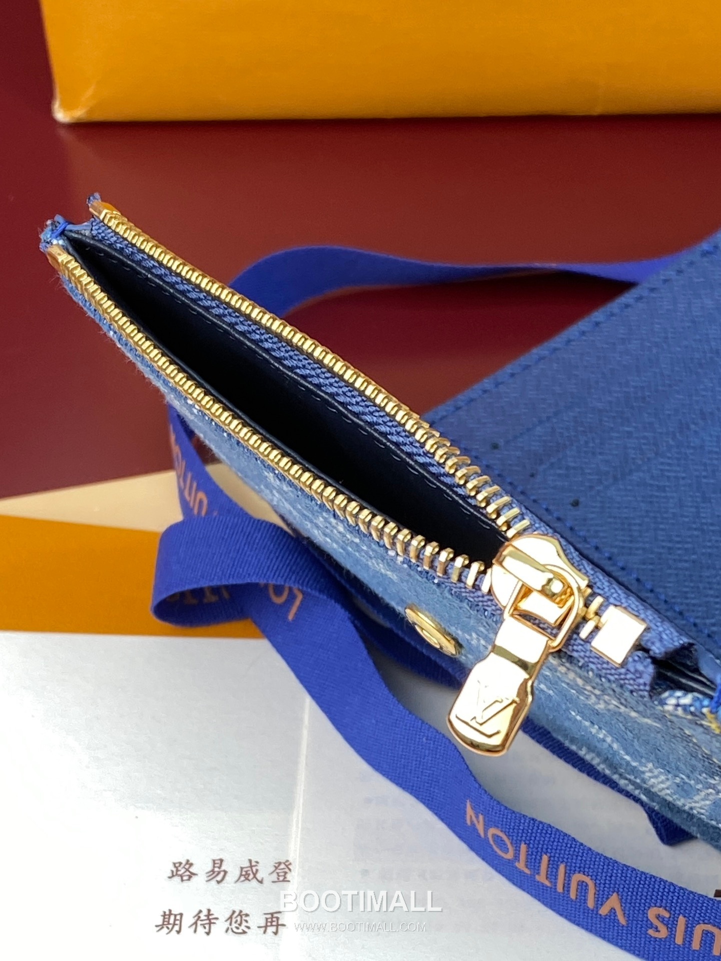 루이비통 빅토린 모노그램 데님 오가닉 코튼 레더 트리밍 블루 지갑 Louis Vuitton Victorine Monogram Denim Organic Cotton Leather Trim Blue Wallet M13212 12cm 9