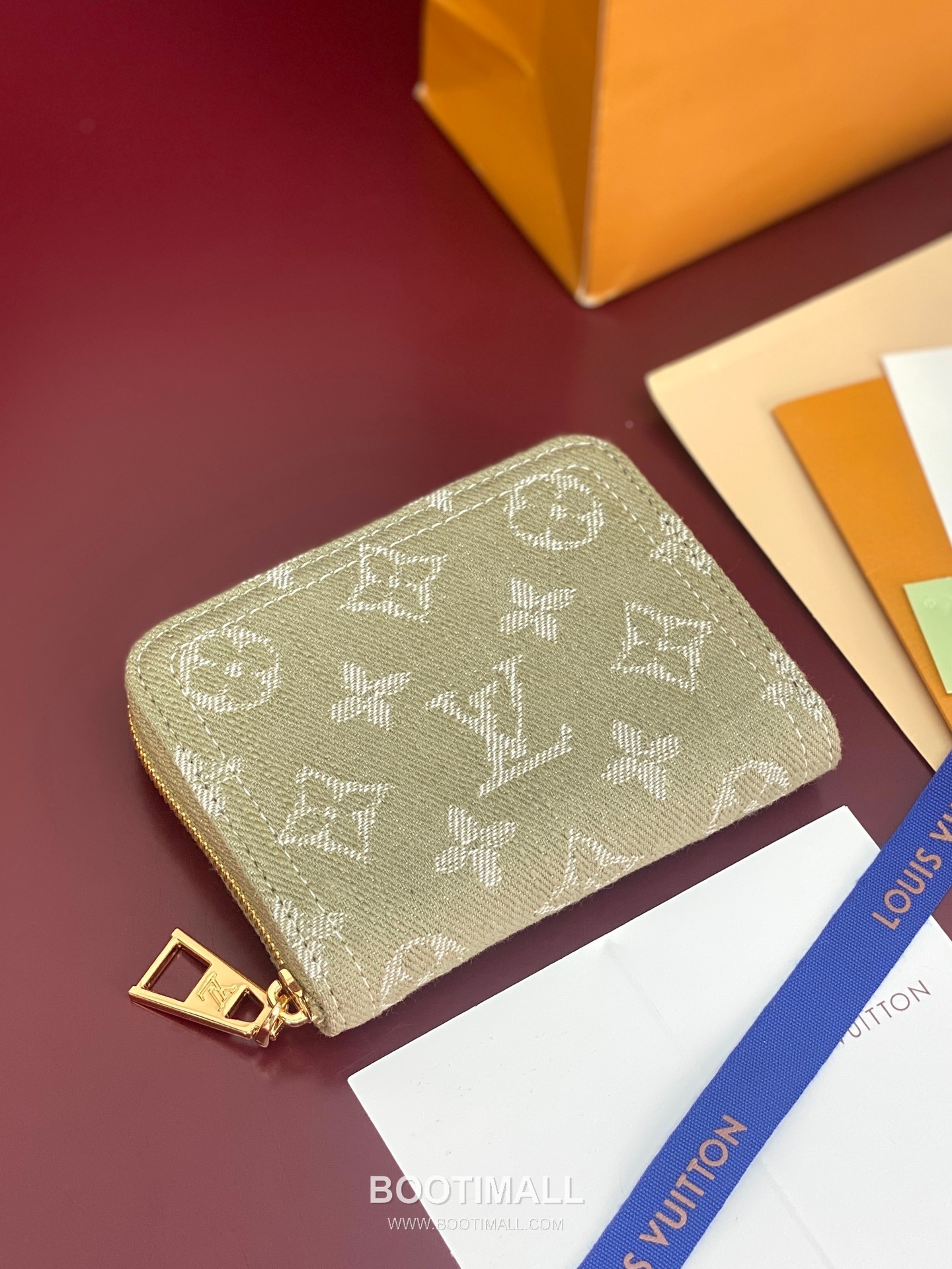 루이비통 지피 코인퍼스 모노그램 자카드 데님 레더 트리밍 그린 지갑 Louis Vuitton Zippy Coin Purse Monogram Jacquard Denim Leather Trim Green Wallet M60067 11cm 3