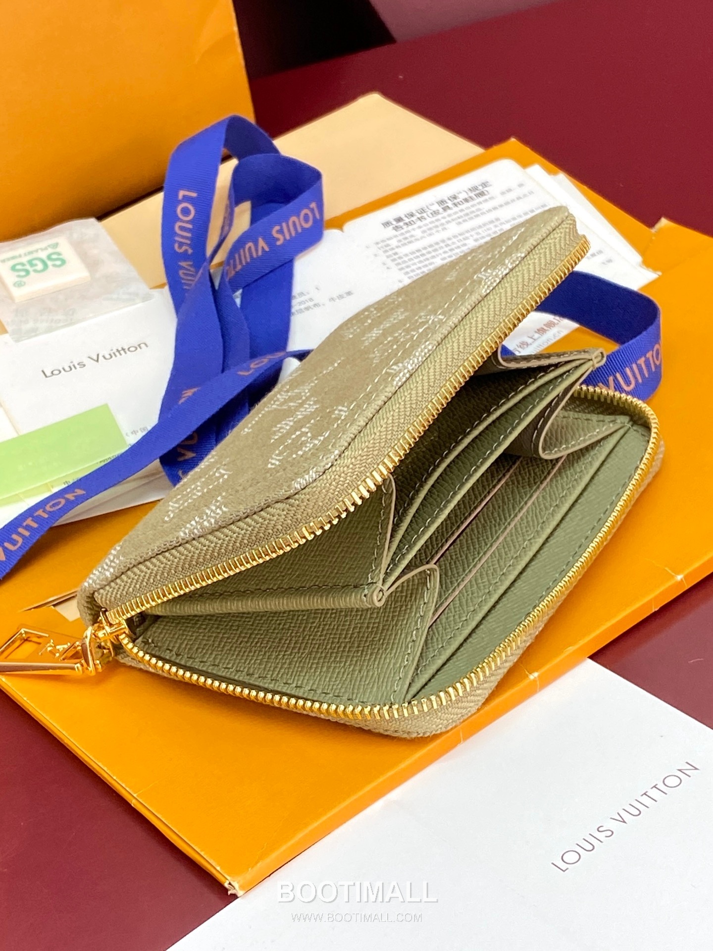 루이비통 지피 코인퍼스 모노그램 자카드 데님 레더 트리밍 그린 지갑 Louis Vuitton Zippy Coin Purse Monogram Jacquard Denim Leather Trim Green Wallet M60067 11cm 6