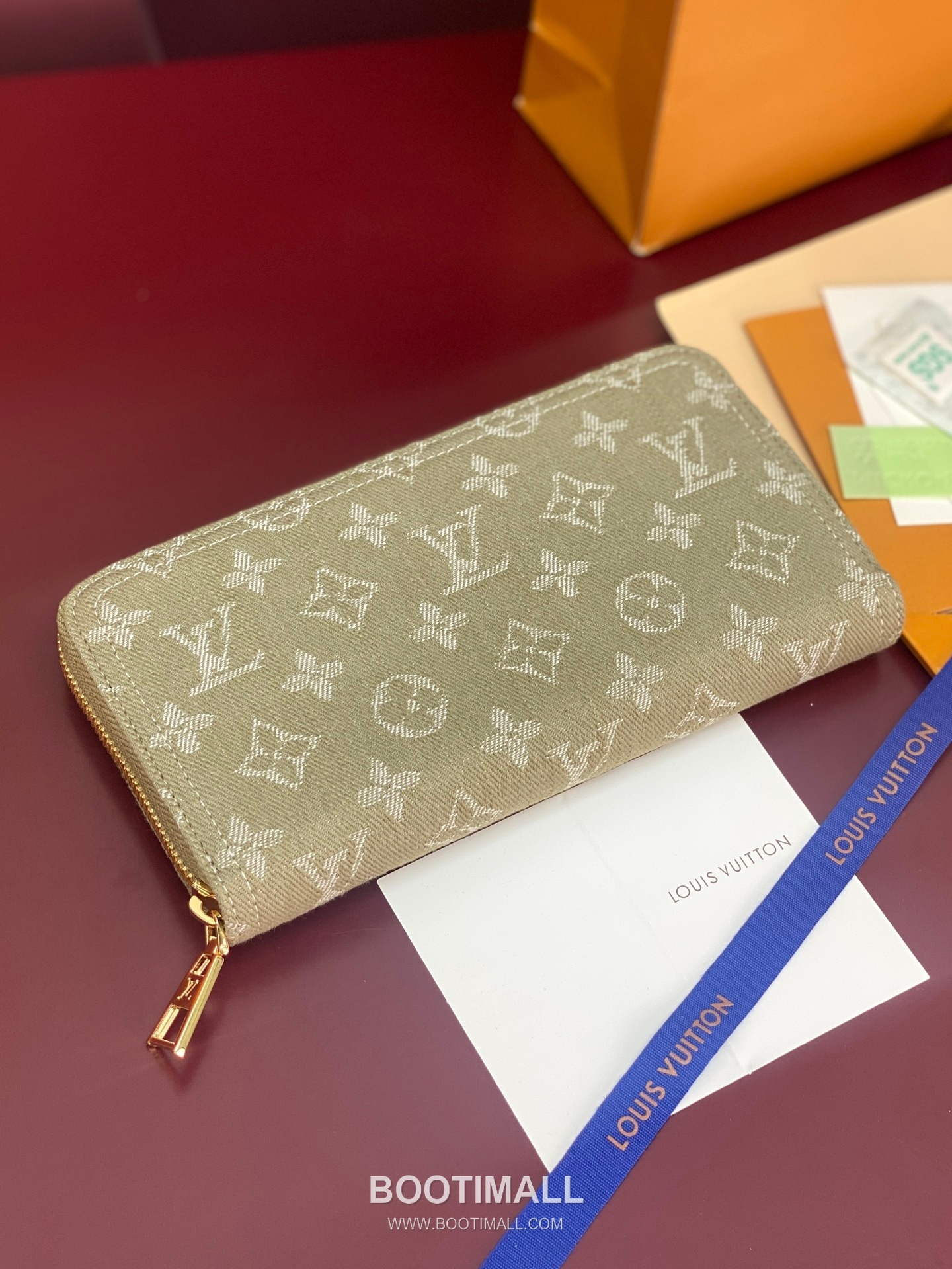 루이비통 지피 월릿 모노그램 자카드 데님 레더 트리밍 그린 장지갑 Louis Vuitton Zippy Wallet Monogram Jacquard Denim Leather Trim Green Long Wallet M28297 19.5cm 3