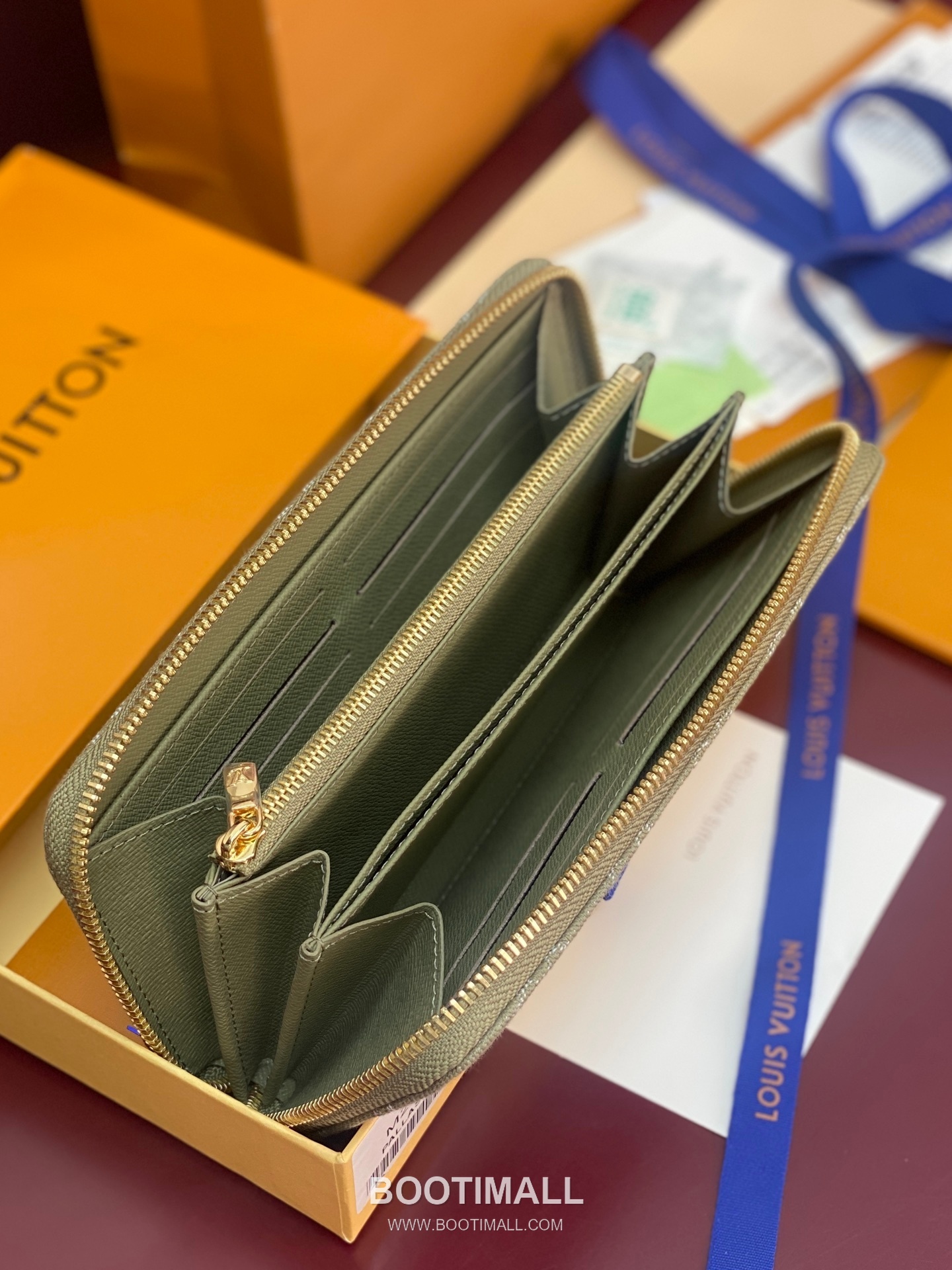 루이비통 지피 월릿 모노그램 자카드 데님 레더 트리밍 그린 장지갑 Louis Vuitton Zippy Wallet Monogram Jacquard Denim Leather Trim Green Long Wallet M28297 19.5cm 5