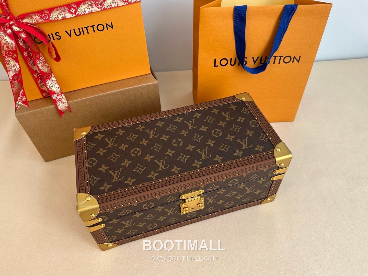 루이비통 코프레 액세수아 모노그램 캔버스 하드 트렁크 브라운 수납 케이스 Louis Vuitton Coffret Accessoires Monogram Canvas Hard Trunk Brown Storage Case M20209 39cm 3