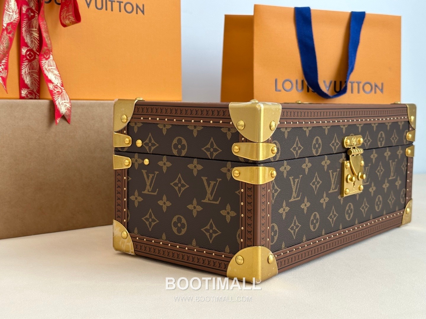 루이비통 코프레 액세수아 모노그램 캔버스 하드 트렁크 브라운 수납 케이스 Louis Vuitton Coffret Accessoires Monogram Canvas Hard Trunk Brown Storage Case M20209 39cm 4