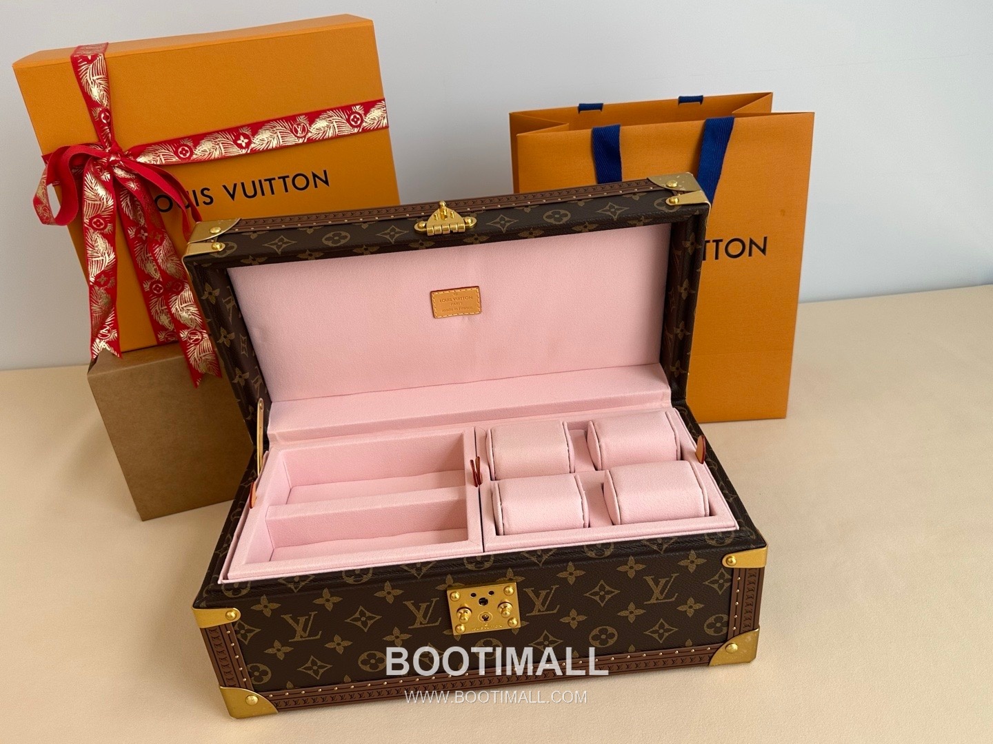 루이비통 코프레 액세수아 모노그램 캔버스 하드 트렁크 브라운 수납 케이스 Louis Vuitton Coffret Accessoires Monogram Canvas Hard Trunk Brown Storage Case M20209 39cm 7
