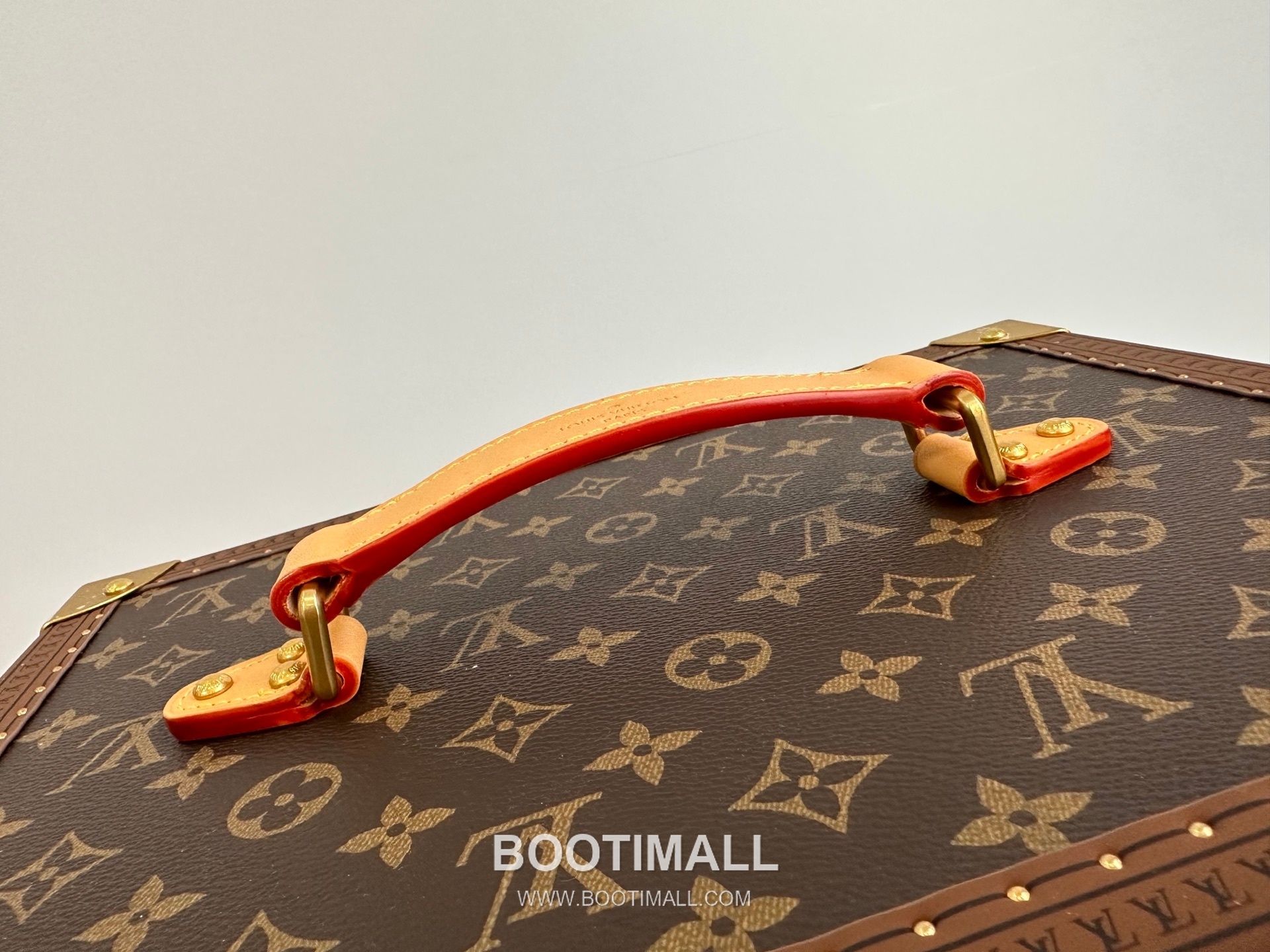 루이비통 주얼리 케이스 모노그램 캔버스 벨벳 라이닝 S락 골드 하드 트렁크 브라운 보관함 Louis Vuitton Jewelry Case Monogram Canvas Velvet Lining S-Lock Gold Hardware Hard Trunk Brown Storage Case M4700DL 34cm 4