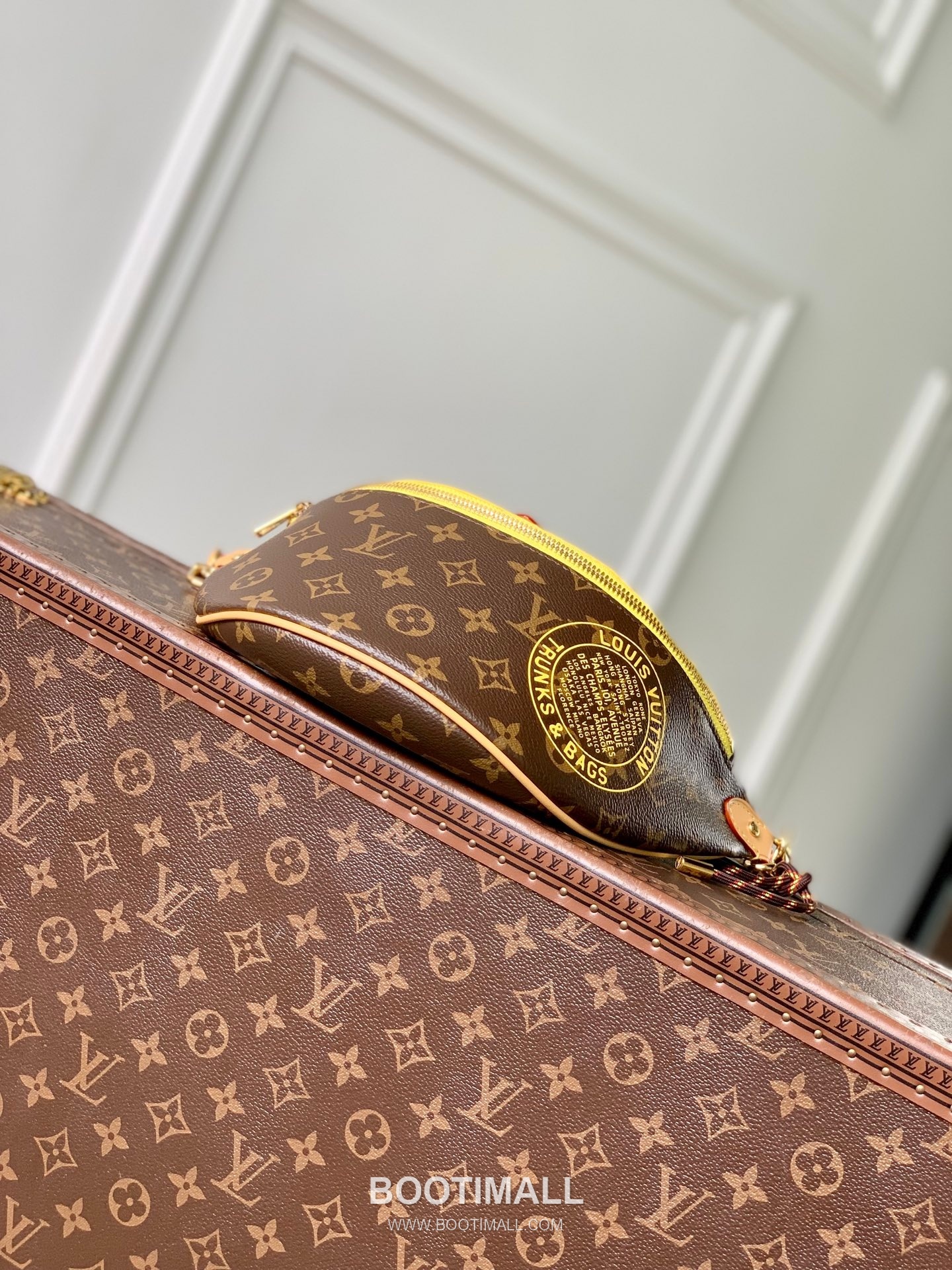 루이비통 범백 모노그램 캔버스 나일론 레더 트리밍 브라운 힙색 Louis Vuitton Bumbag Monogram Canvas Nylon Leather Trim Brown Belt Bag M27237 30cm 4