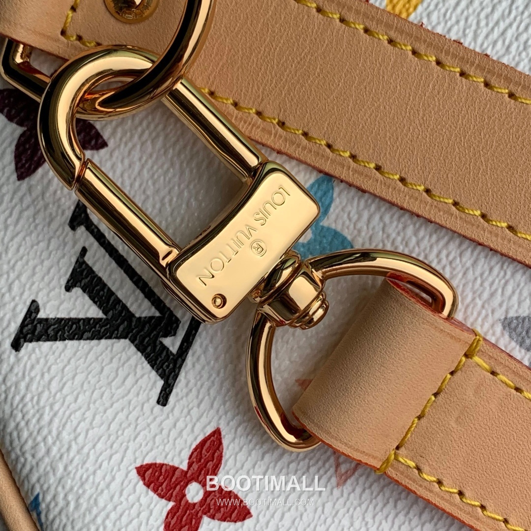 루이비통 키폴 반둘리에 45 모노그램 멀티컬러 코팅 캔버스 레더 트리밍 트렁크코너 브라운 여행가방 Louis Vuitton Keepall Bandouliere 45 Monogram Multicolor Coated Canvas Leather Trim Trunk Corner Brown Travel Bag M13742 45cm 7