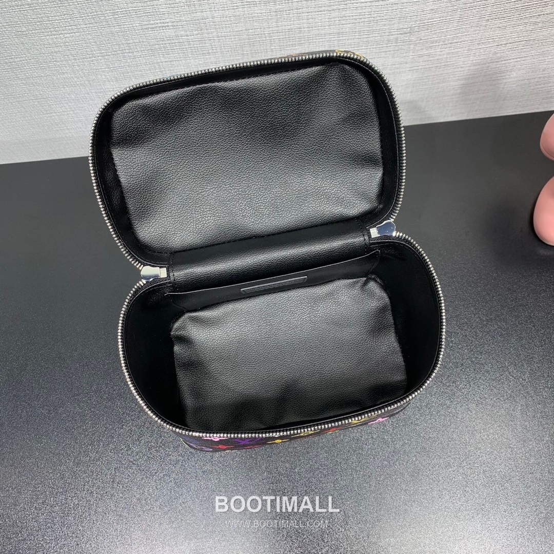 루이비통 니스 미니 모노그램 멀티컬러 코팅 캔버스 레더 핸들 브라운 파우치 Louis Vuitton Nice Mini Monogram Multicolor Coated Canvas Leather Handle Brown Pouch M13747 20cm 6