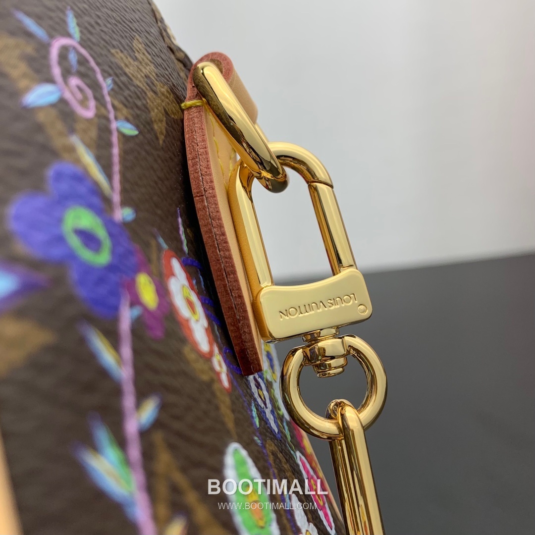 루이비통 스피디 반둘리에 20 모노그램 멀티컬러 캔버스 레더 트리밍 체인 브라운 더플백 Louis Vuitton Speedy Bandouliere 20 Monogram Multicolor Canvas Leather Trim Chain Brown Duffle Bag M14175 20.5cm 8