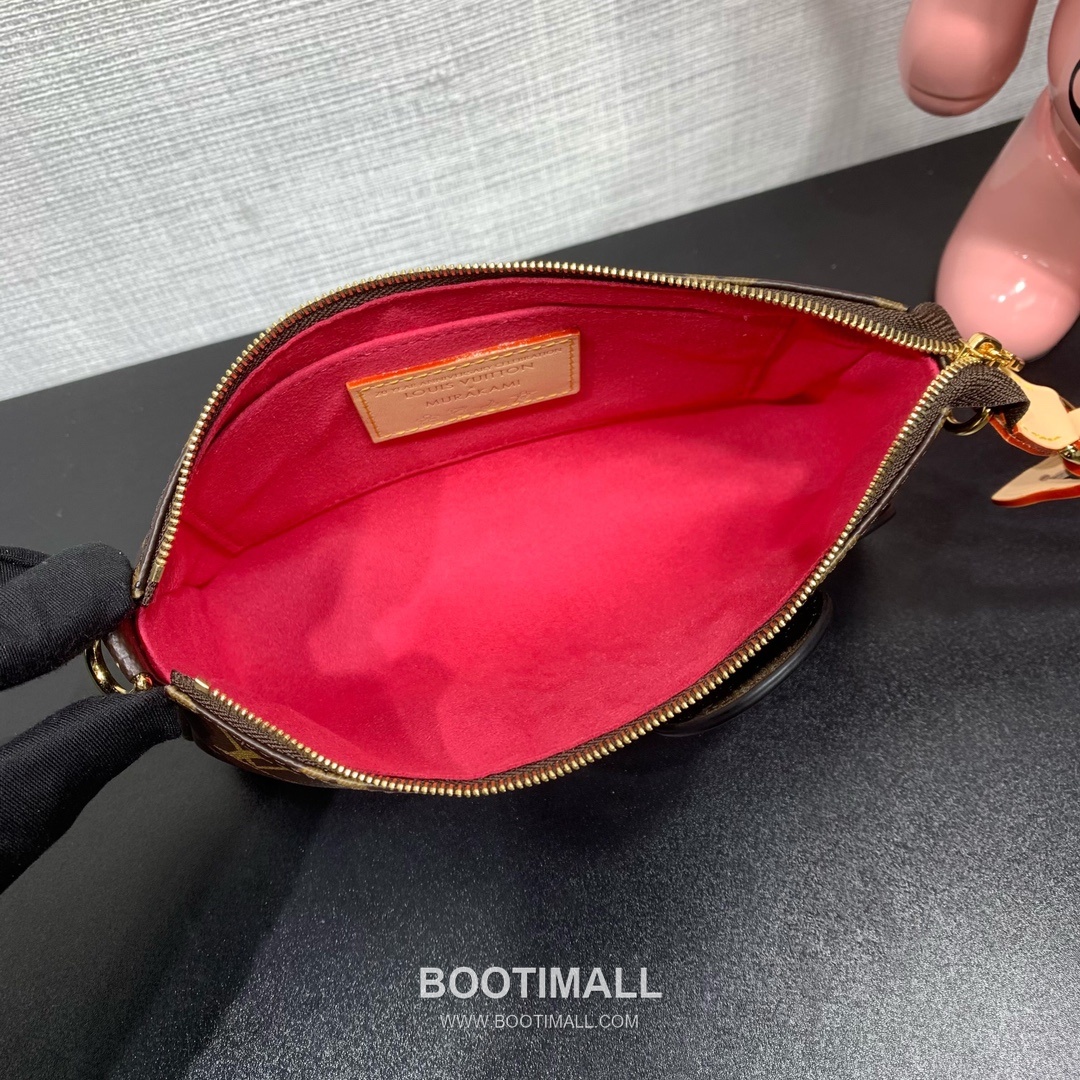 루이비통 포쉐트 악세수아 모노그램 멀티컬러 캔버스 판다 프린트 체인 브라운 숄더백 Louis Vuitton Pochette Accessoires Monogram Multicolor Canvas Panda Print Chain Brown Shoulder Bag M13440 22cm 4