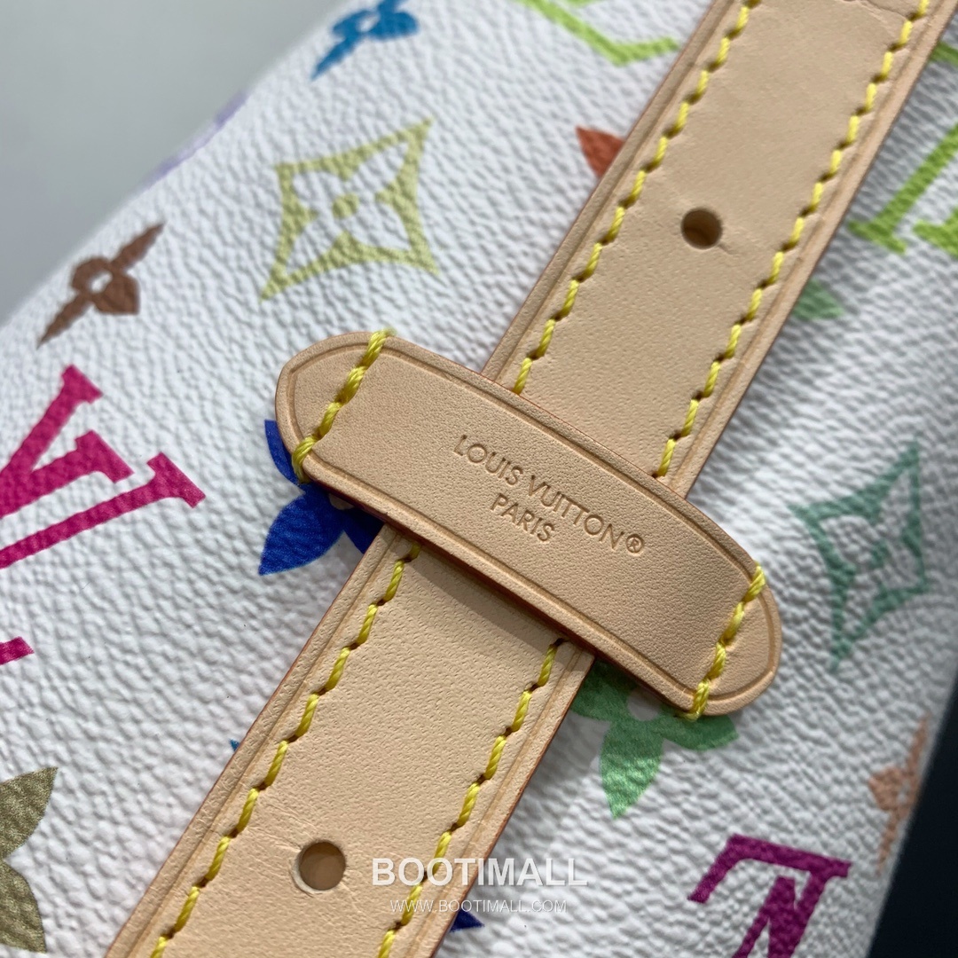 루이비통 캐리올 스몰 모노그램 멀티컬러 코팅 캔버스 레더 트리밍 보우디테일 브라운 숄더백 Louis Vuitton CarryAll Small Monogram Multicolor Coated Canvas Leather Trim Bow Detail Brown Shoulder Bag M13661 29cm 8