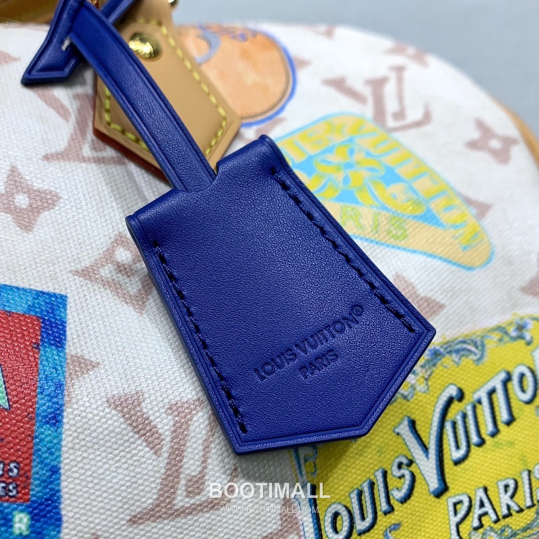 루이비통 스피디 소프트 30 모노그램 듄 캔버스 레더 트리밍 에어플레인 참 브라운 토트백 Louis Vuitton Speedy Soft 30 Monogram Dune Canvas Leather Trim Airplane Charm Brown Tote Bag M14587 30cm 6