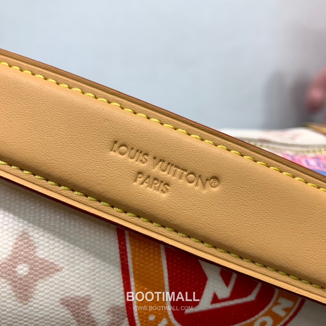 루이비통 사이드 트렁크 미디엄 모노그램 듄 캔버스 레더 트리밍 에어플레인 참 브라운 숄더백 Louis Vuitton Side Trunk Medium Monogram Dune Canvas Leather Trim Airplane Charm Brown Shoulder Bag M14606 23.5cm 9