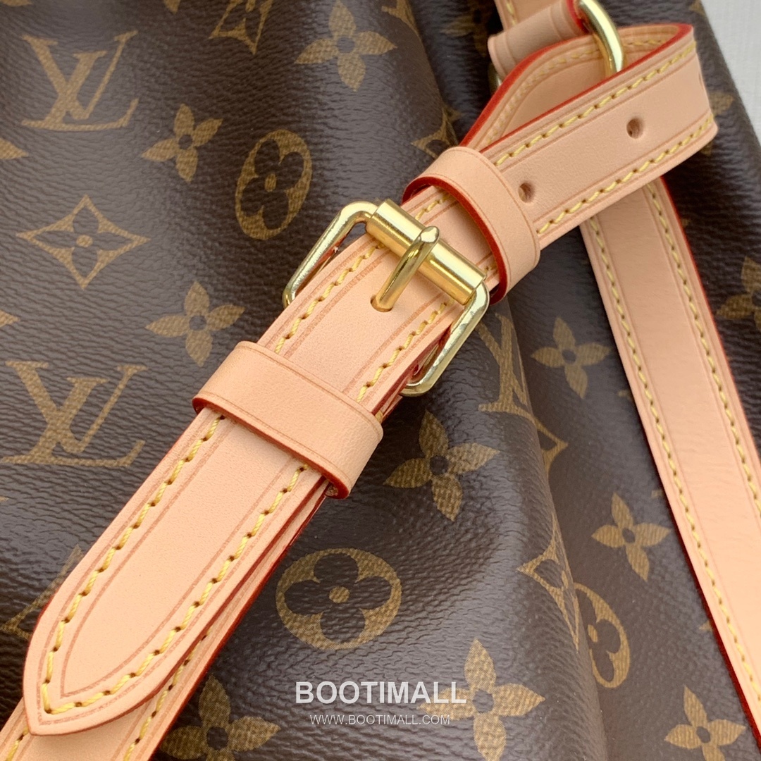루이비통 노에 모노그램 코팅 캔버스 레더 트리밍 브라운 버킷백 Louis Vuitton Noe Monogram Coated Canvas Leather Trim Brown Bucket Bag M42224 27.5cm 7