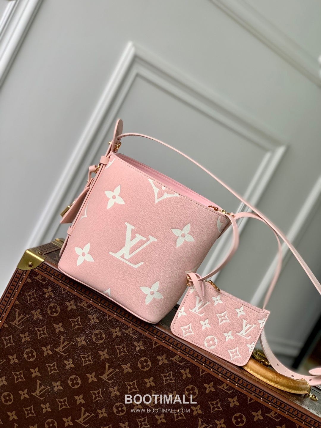 루이비통 올인 BB 모노그램 앙프렝뜨 레더 핑크 토트백 Louis Vuitton All In BB Monogram Empreinte Leather Pink Tote Bag M14356 16cm 1