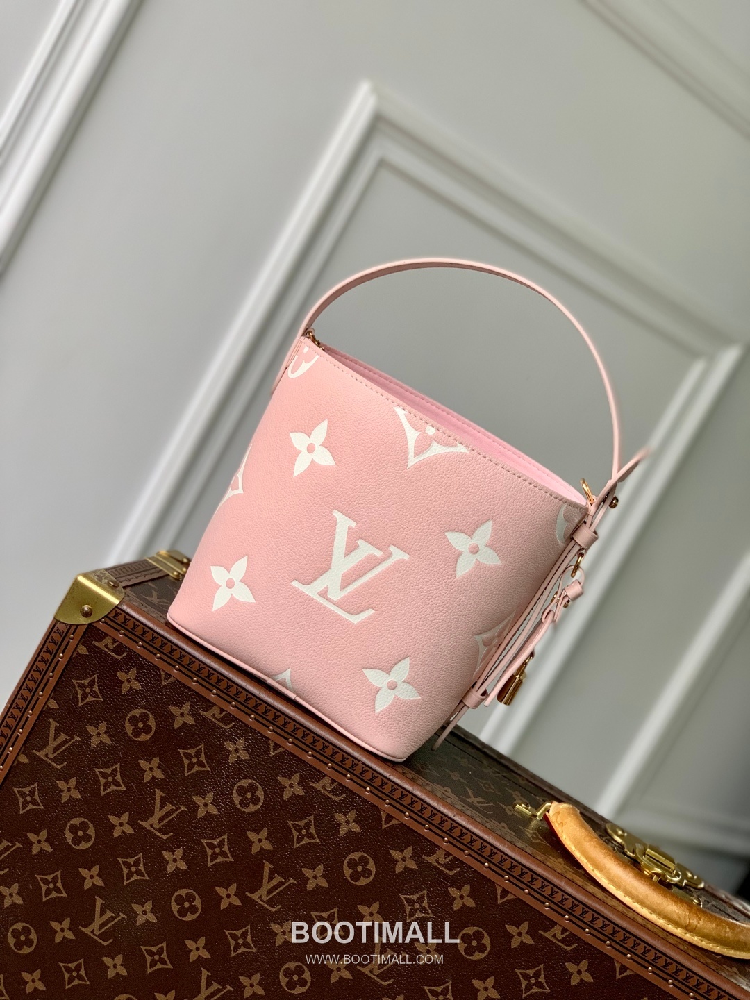 루이비통 올인 BB 모노그램 앙프렝뜨 레더 핑크 토트백 Louis Vuitton All In BB Monogram Empreinte Leather Pink Tote Bag M14356 16cm 2