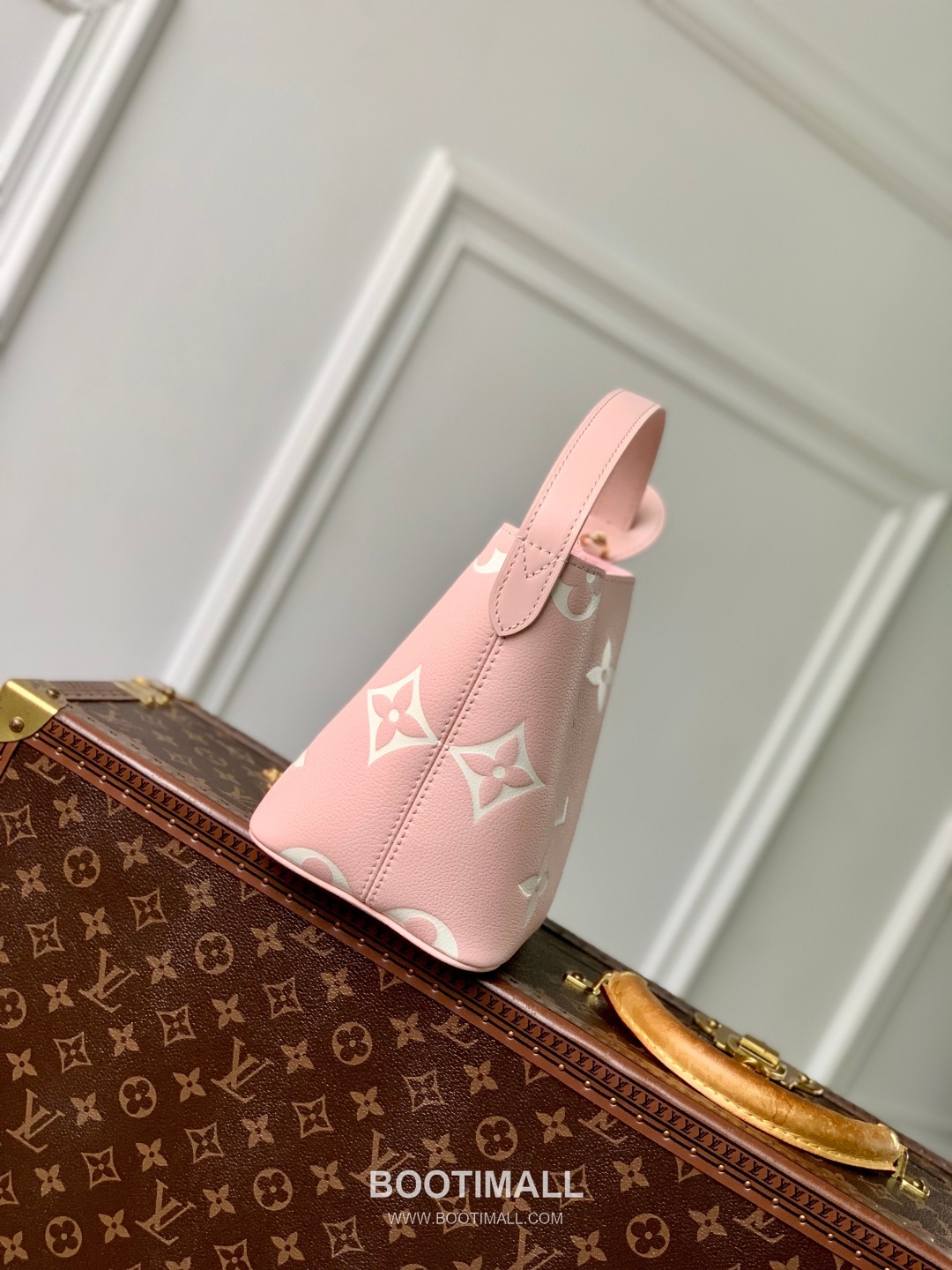 루이비통 올인 BB 모노그램 앙프렝뜨 레더 핑크 토트백 Louis Vuitton All In BB Monogram Empreinte Leather Pink Tote Bag M14356 16cm 3