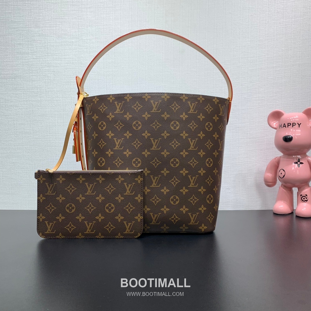 루이비통 올인 라지 모노그램 캔버스 레더 트리밍 브라운 버킷백 Louis Vuitton All In Large Monogram Canvas Leather Trim Brown Bucket Bag M12926 26cm 1