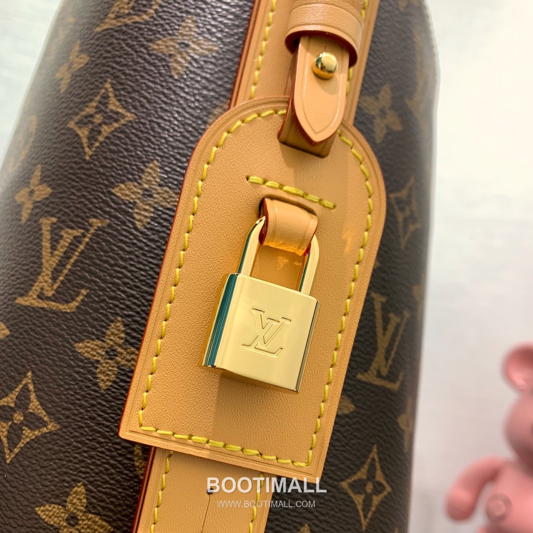 루이비통 올인 라지 모노그램 캔버스 레더 트리밍 브라운 버킷백 Louis Vuitton All In Large Monogram Canvas Leather Trim Brown Bucket Bag M12926 26cm 6