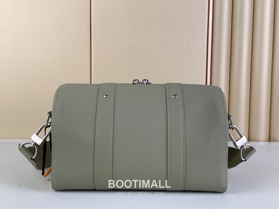 루이비통 시티 키폴 모노그램 에어로그램 카프스킨 레더 LV 로고 그레이 더플백 Louis Vuitton City Keepall Aerogram Calfskin Leather LV Logo Grey Duffle Bag M22486 27cm 3