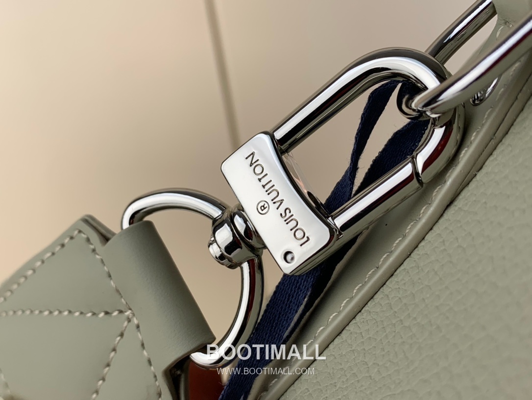 루이비통 시티 키폴 모노그램 에어로그램 카프스킨 레더 LV 로고 그레이 더플백 Louis Vuitton City Keepall Aerogram Calfskin Leather LV Logo Grey Duffle Bag M22486 27cm 7