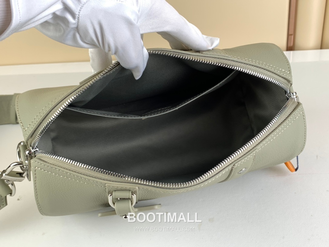 루이비통 시티 키폴 모노그램 에어로그램 카프스킨 레더 LV 로고 그레이 더플백 Louis Vuitton City Keepall Aerogram Calfskin Leather LV Logo Grey Duffle Bag M22486 27cm 8