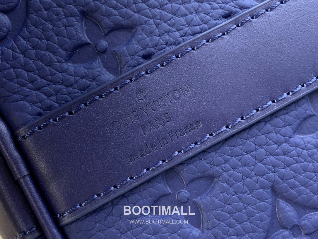 루이비통 키폴 반둘리에 50 타우릴론 엠보싱 모노그램 레더 네이비 더플백 Louis Vuitton Keepall Bandouliere 50 Taurillon Embossed Monogram Leather Navy Duffle Bag M11495 50cm 8