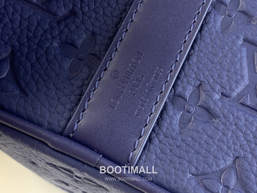 루이비통 키폴 35 모노그램 섀도우 엠보싱 카프스킨 레더 인디고 더플백 Louis Vuitton Keepall 35 Monogram Shadow Embossed Calfskin Leather Indigo Duffle Bag M22765 35cm 8