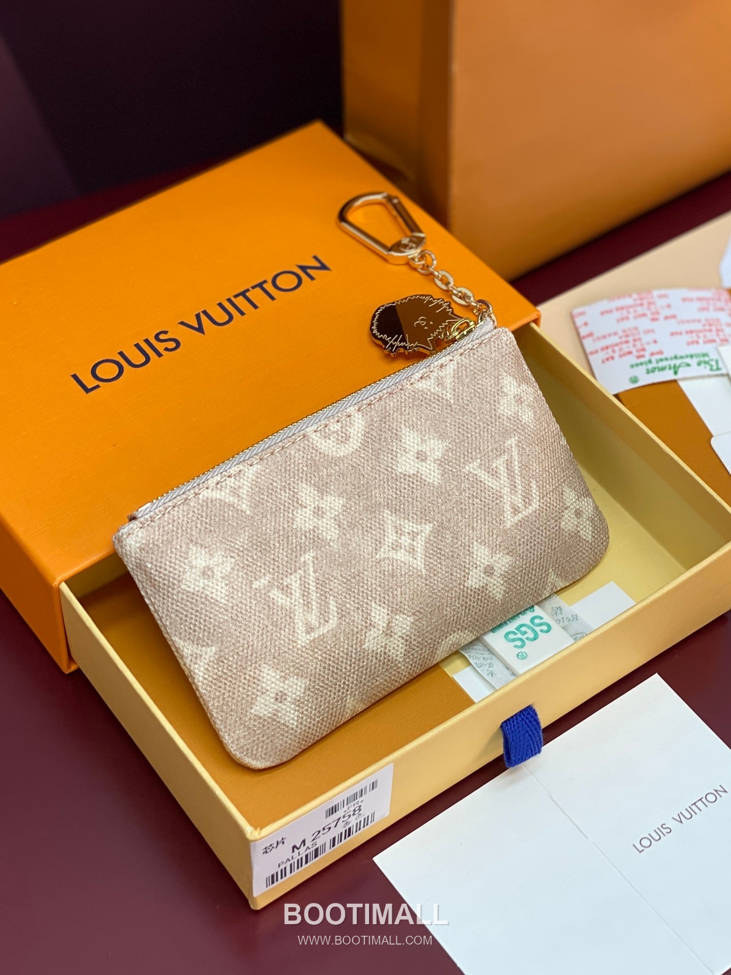 루이비통 포쉐트 클레 미오그램 캔버스 캣 지퍼 코인 키파우치 Louis Vuitton Pochette Cles Meowgram Canvas Cat Zipper Coin Key Pouch M25758 15cm 2