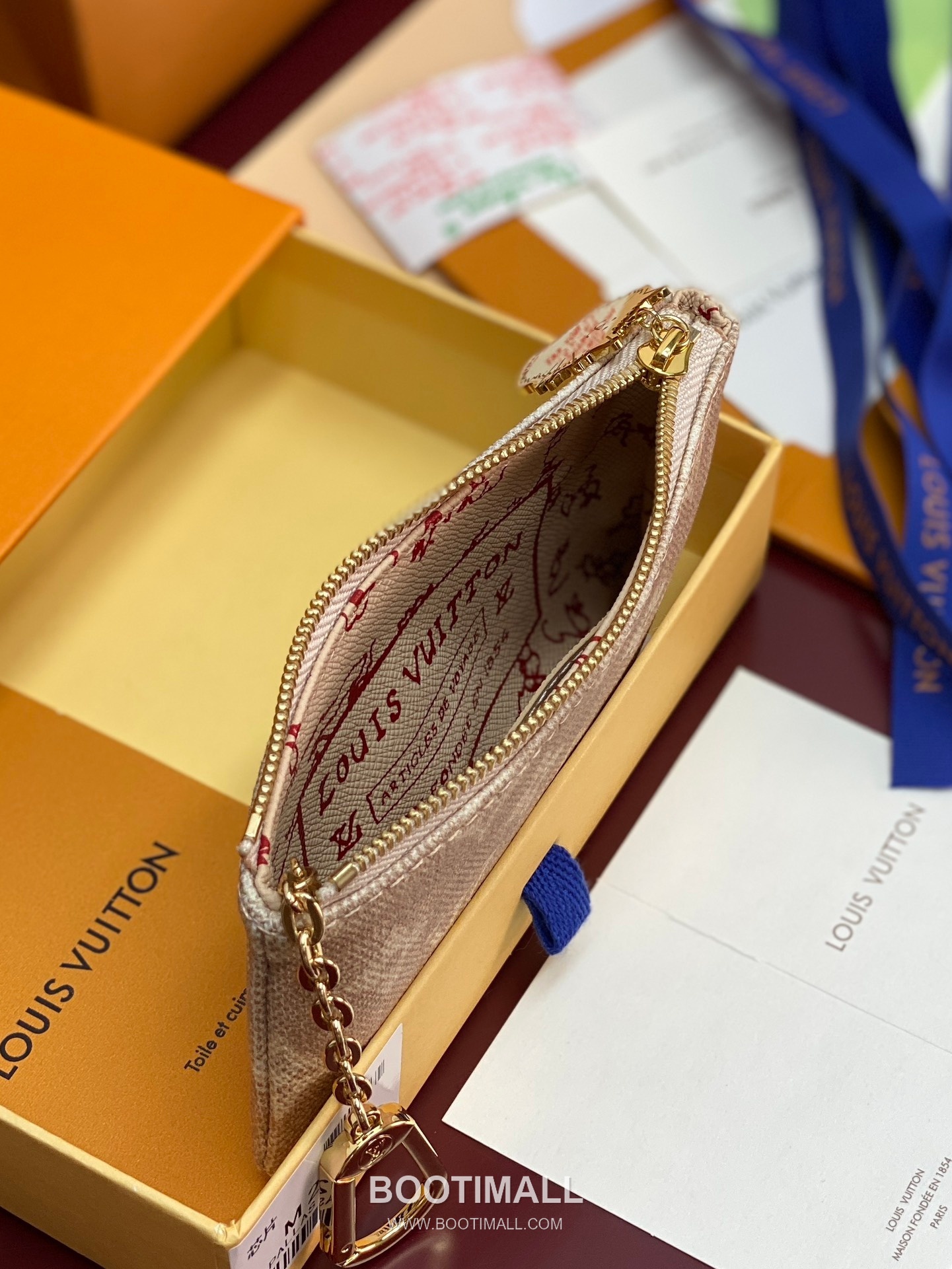 루이비통 포쉐트 클레 미오그램 캔버스 캣 지퍼 코인 키파우치 Louis Vuitton Pochette Cles Meowgram Canvas Cat Zipper Coin Key Pouch M25758 15cm 4