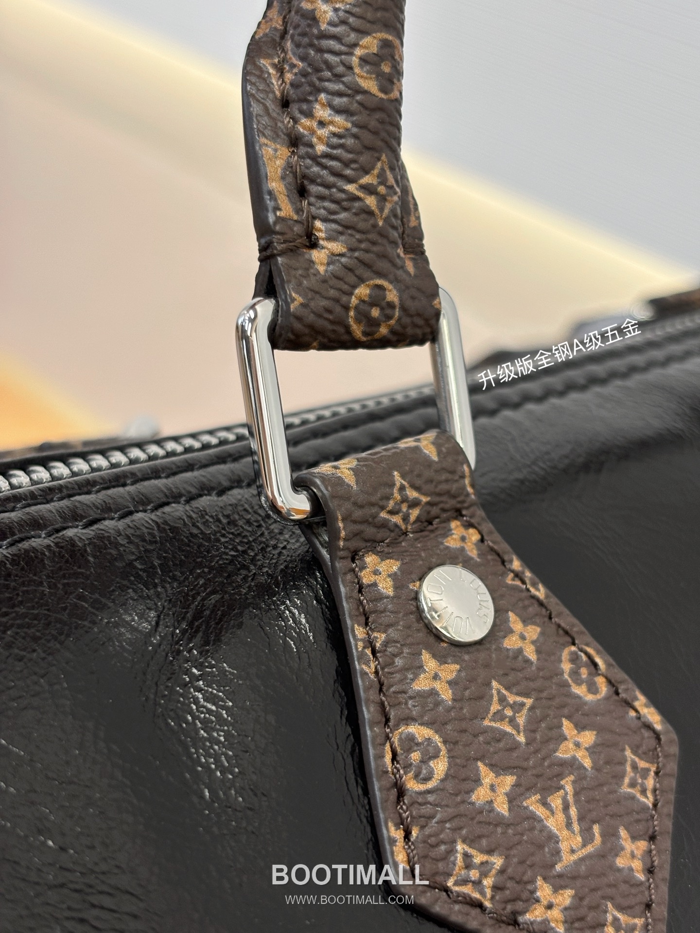 루이비통 수입원단 메탈디테일 소프트 블랙 보스턴 토트백 Louis Vuitton Imported Fabric Metal Detail Soft Black Boston Tote Bag M29419 30cm 17