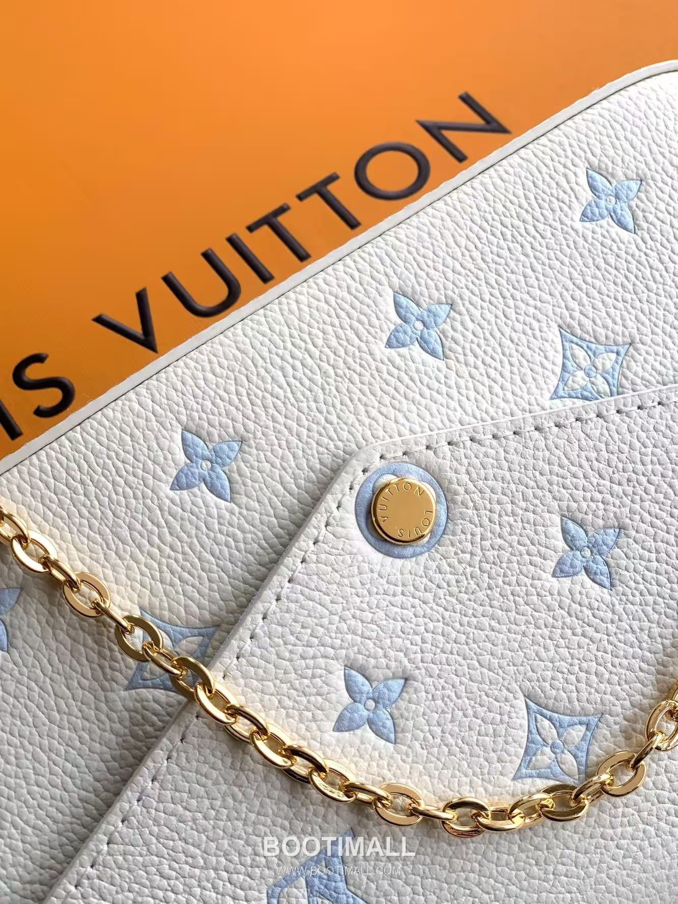 루이비통 모노그램 앙프렝뜨 레더 탈착포켓 체인 블랙 클러치 Louis Vuitton Monogram Empreinte Leather Detachable Pocket Chain Black Clutch M64064 21cm 6
